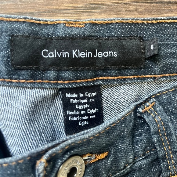 Calvin Klein Jeans Women's 6 Modern Flare Stretch Mid Rise Blue Medium Wash - Picture 3 of 9